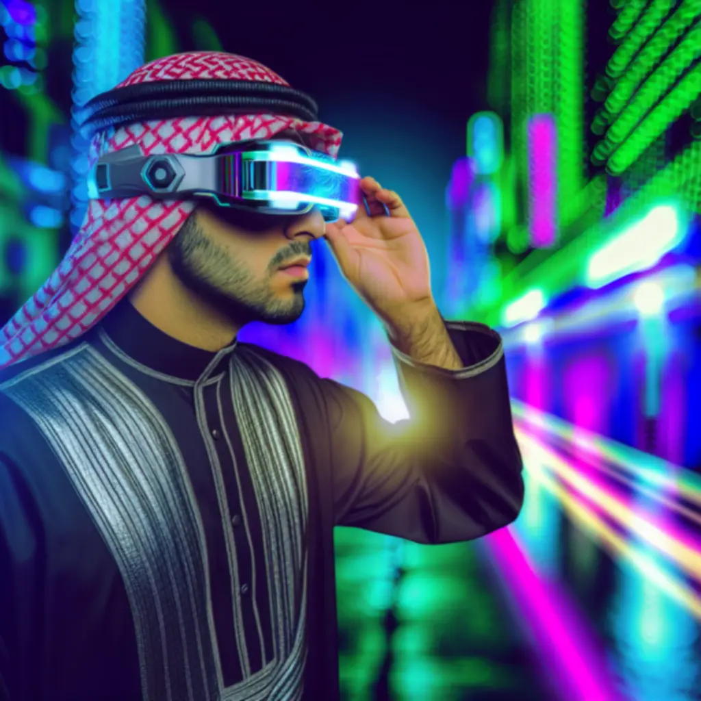 Zespół CyberCityGamePL na tle futurystycznego miasta