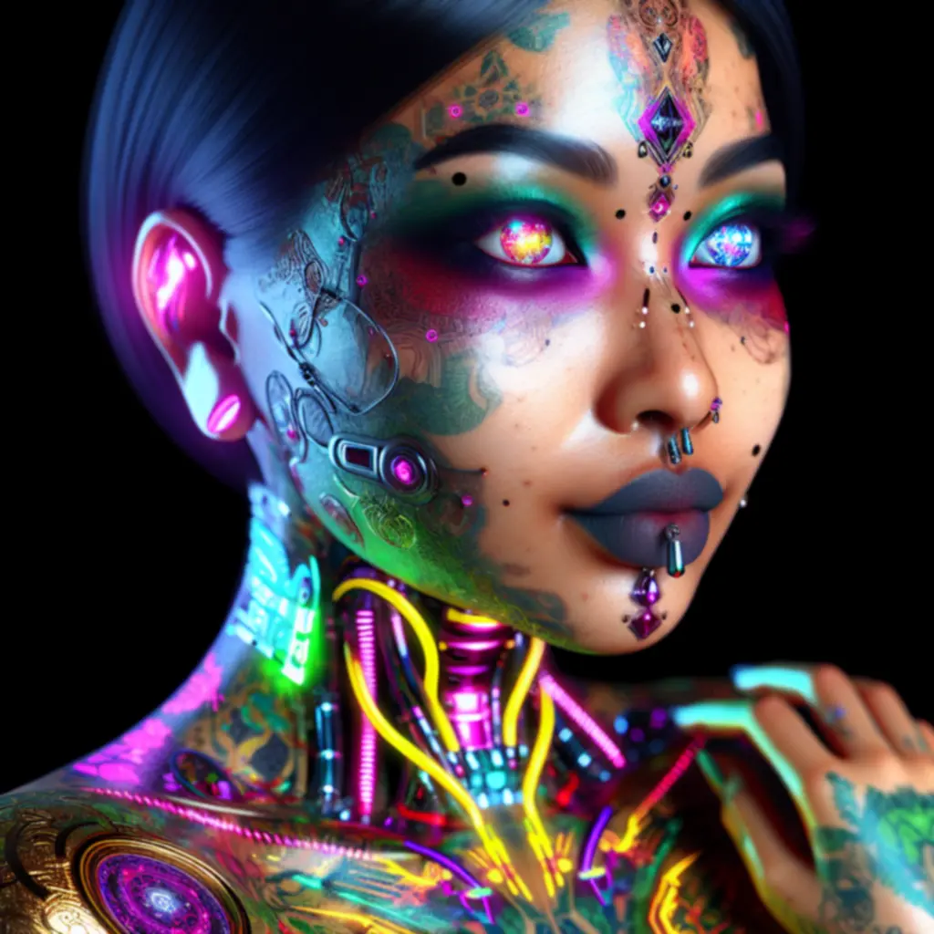 Przywódczyni WasteLink z cyberimplantami